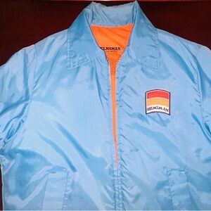Vtg Sears Helmsman Flotation Jacket USCG Approved Blue Orange Lined